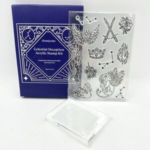 NEW Illumicrate Celestial Deception Acrylic Stamp Kit Heavenly Bodies Fantasy